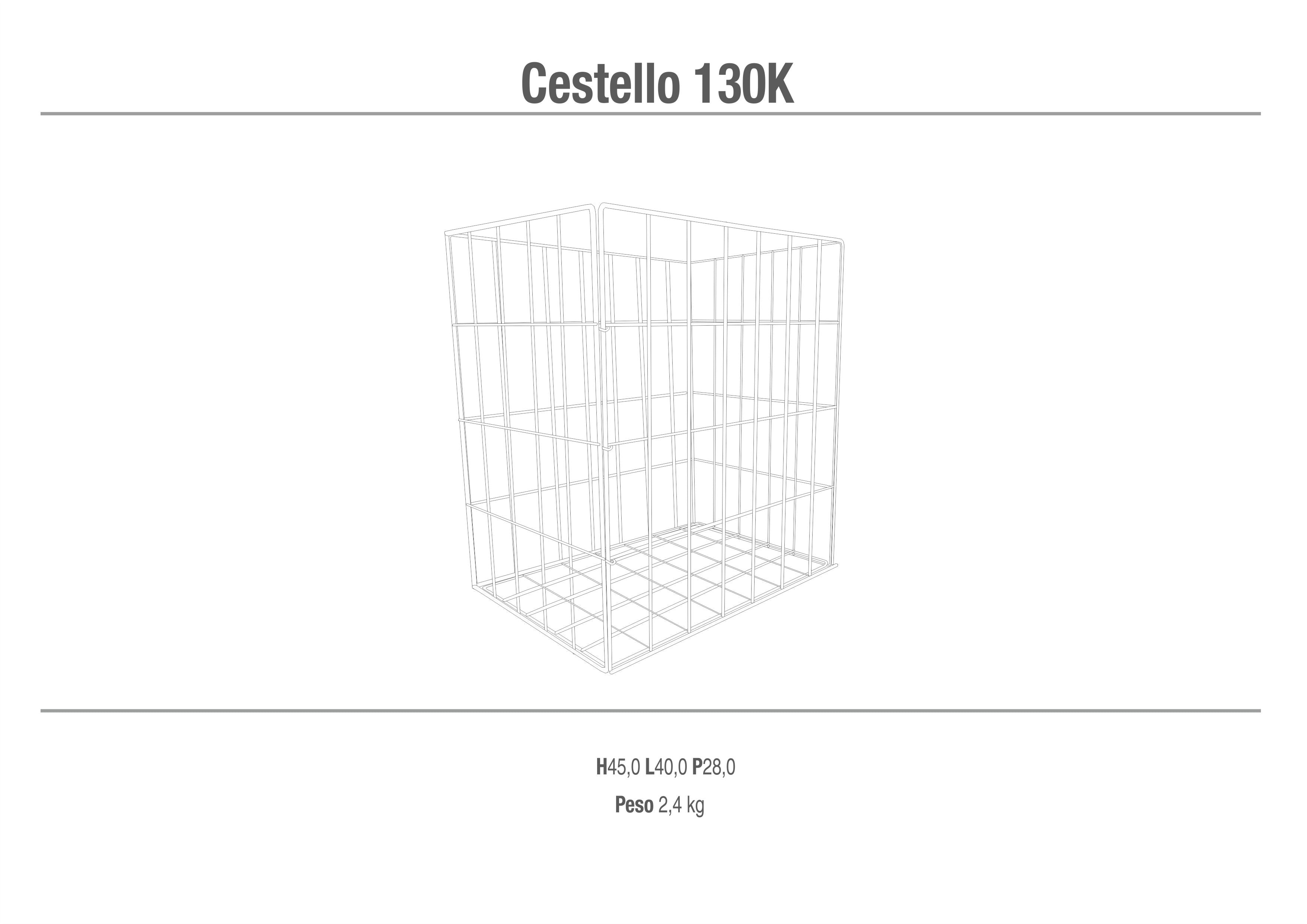 CESTELLO PIEGHEVOLE 4 LATI