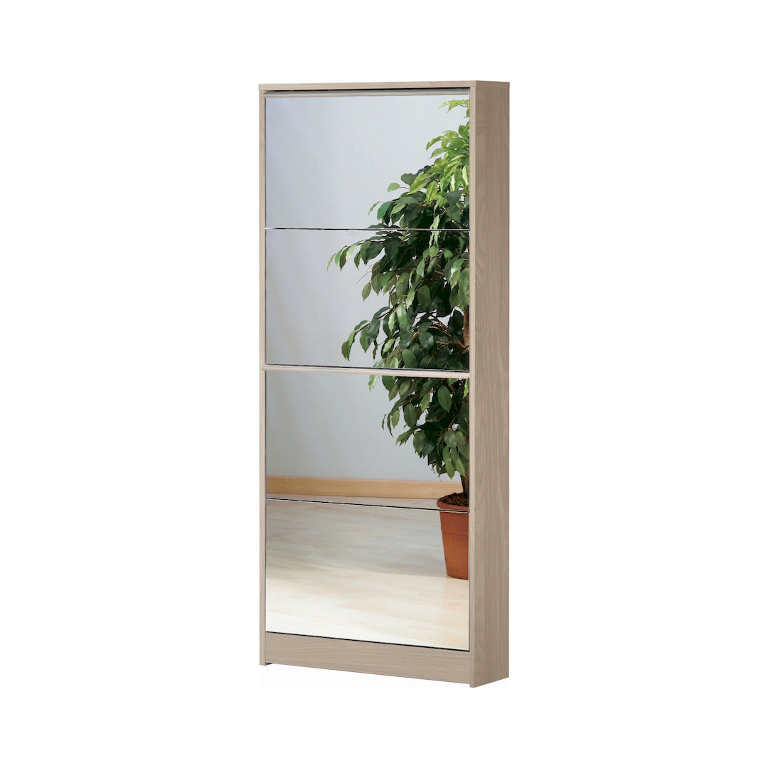 SHOE RACK WITH 4 MIRROR DOORS P.18 184SP-C