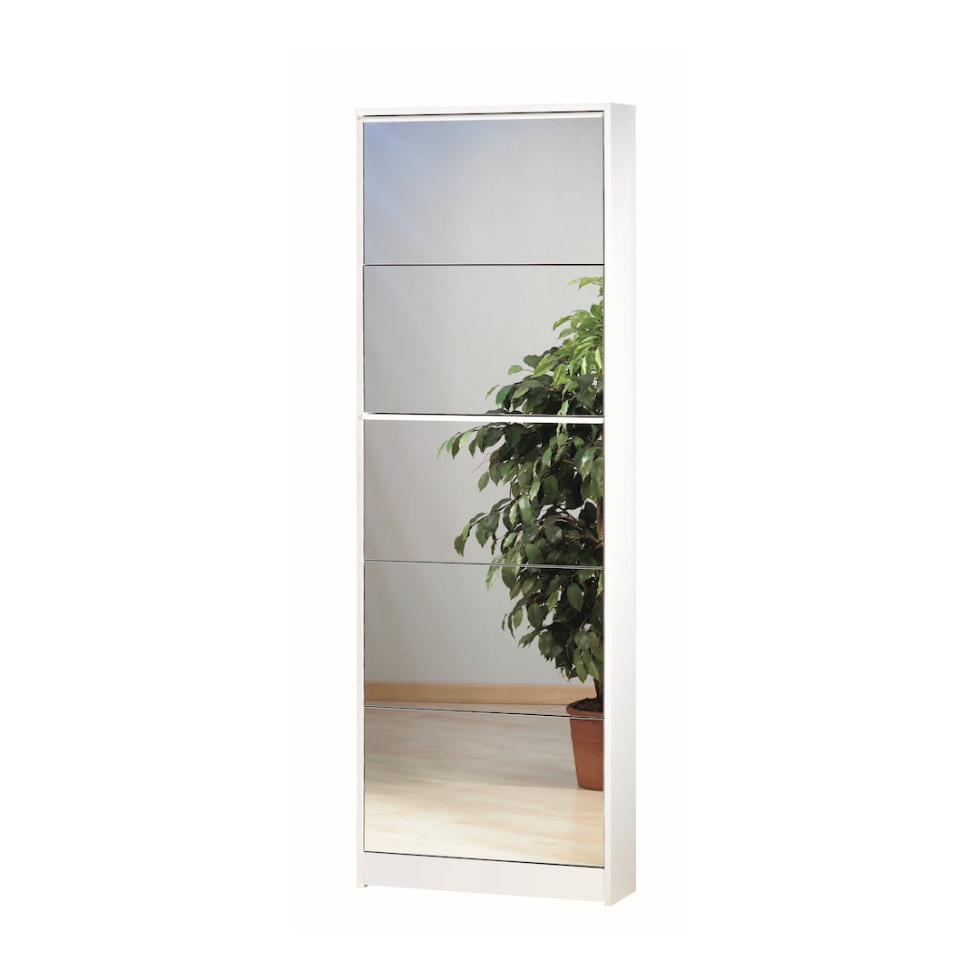 SHOE RACK WITH 5 MIRROR DOORS P.18 185SP-C