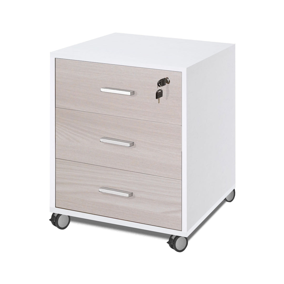 CABINET WITH 3 DRAWERS ON WHEELS 733-C