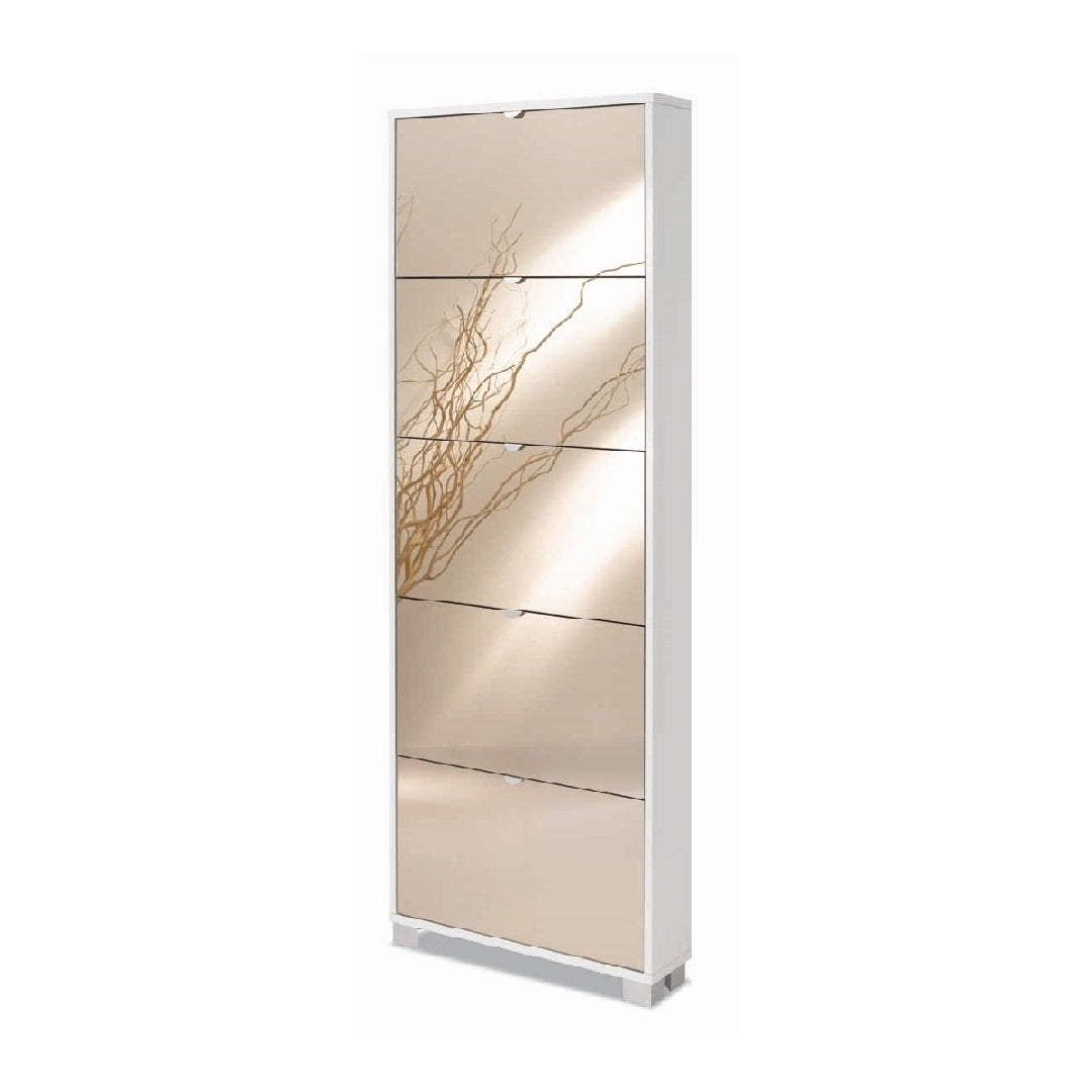 SHOE RACK WITH 5 MIRROR DOORS P.18 755SP-C