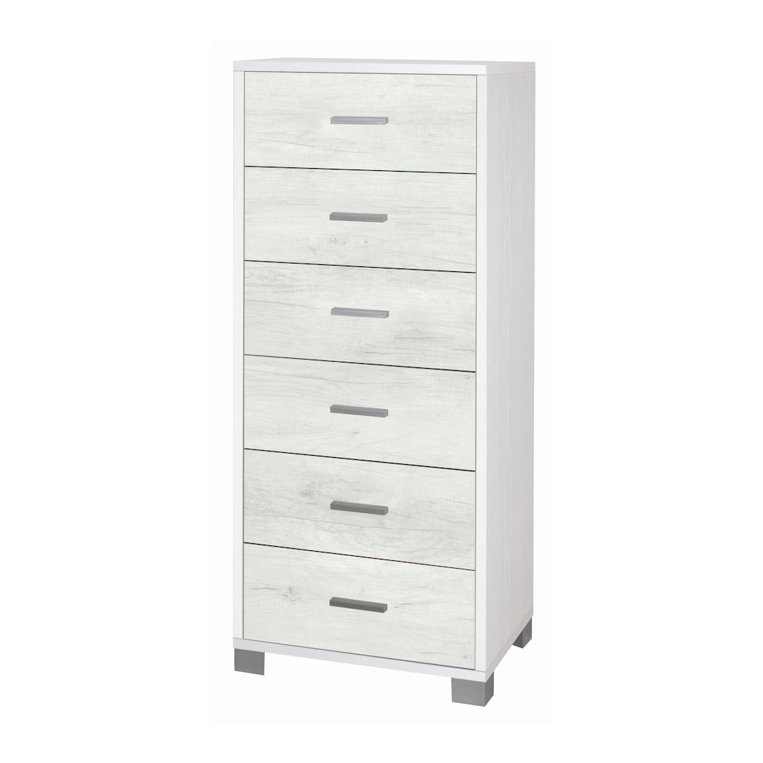 COMMODE CARRÉE 6 TIROIRS 771-C