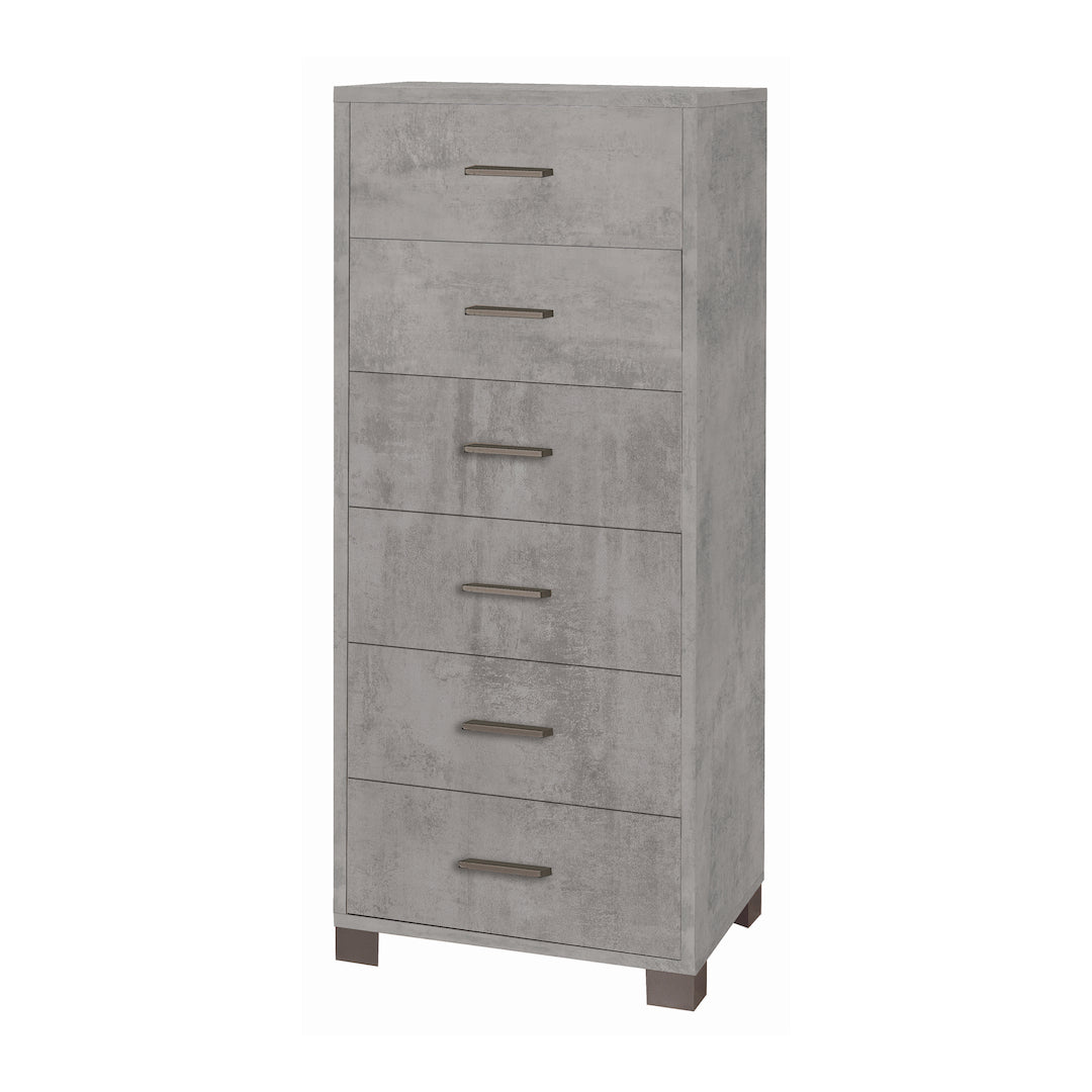 COMMODE CARRÉE 6 TIROIRS 771-C