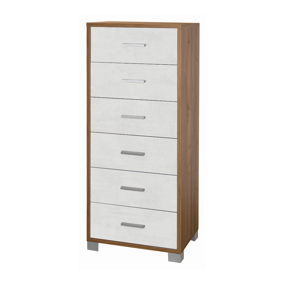 COMMODE CARRÉE 6 TIROIRS 771-C
