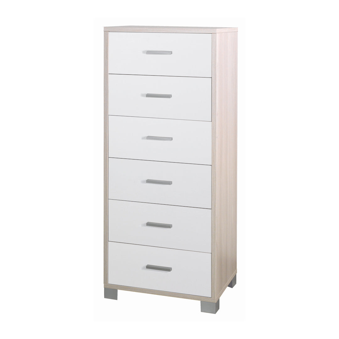 COMMODE CARRÉE 6 TIROIRS 771-C
