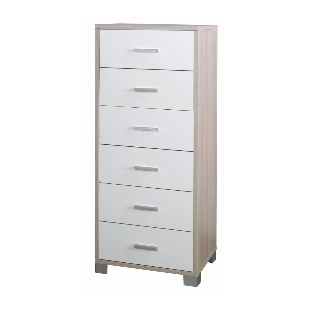 COMMODE CARRÉE 6 TIROIRS 771-C