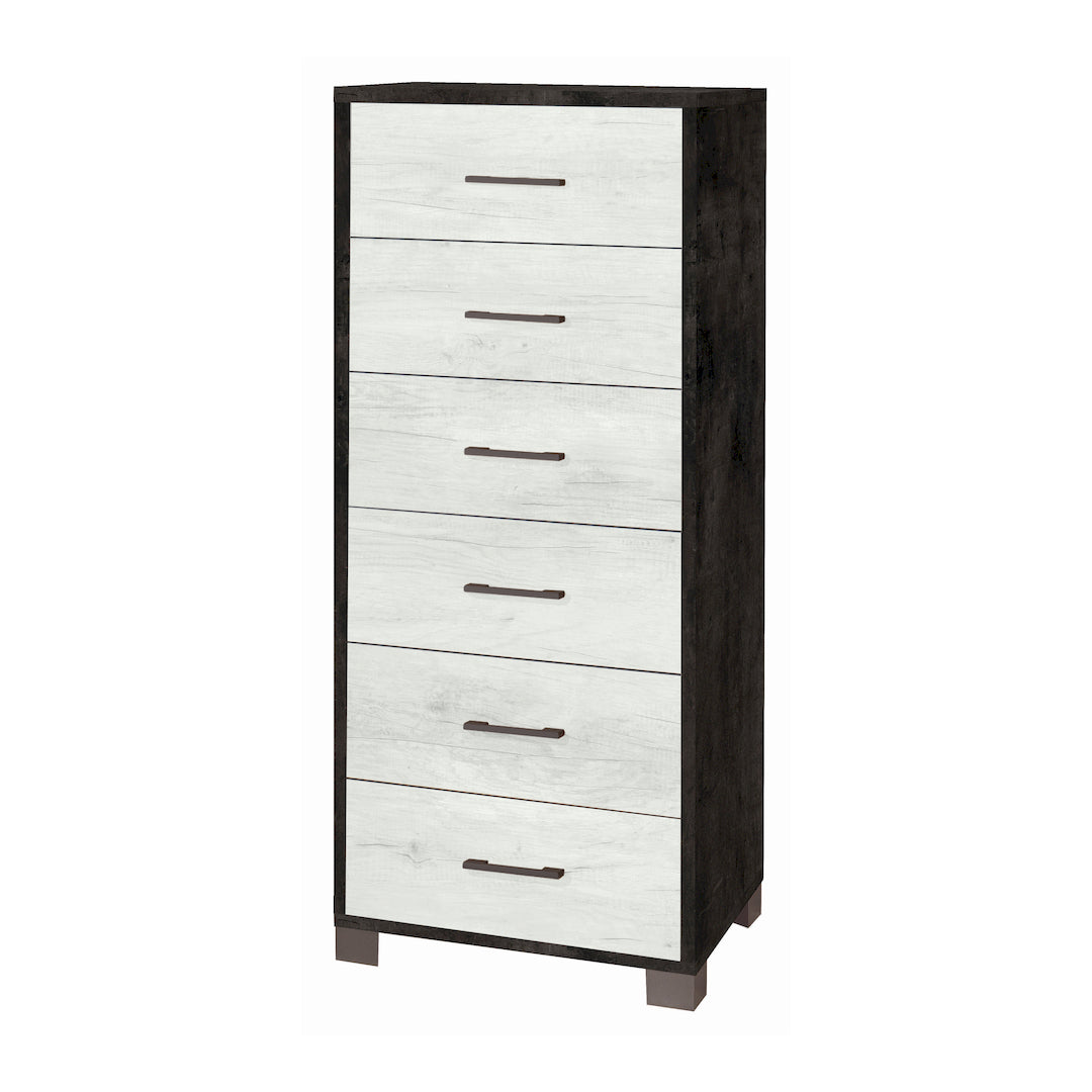 COMMODE CARRÉE 6 TIROIRS 771-C