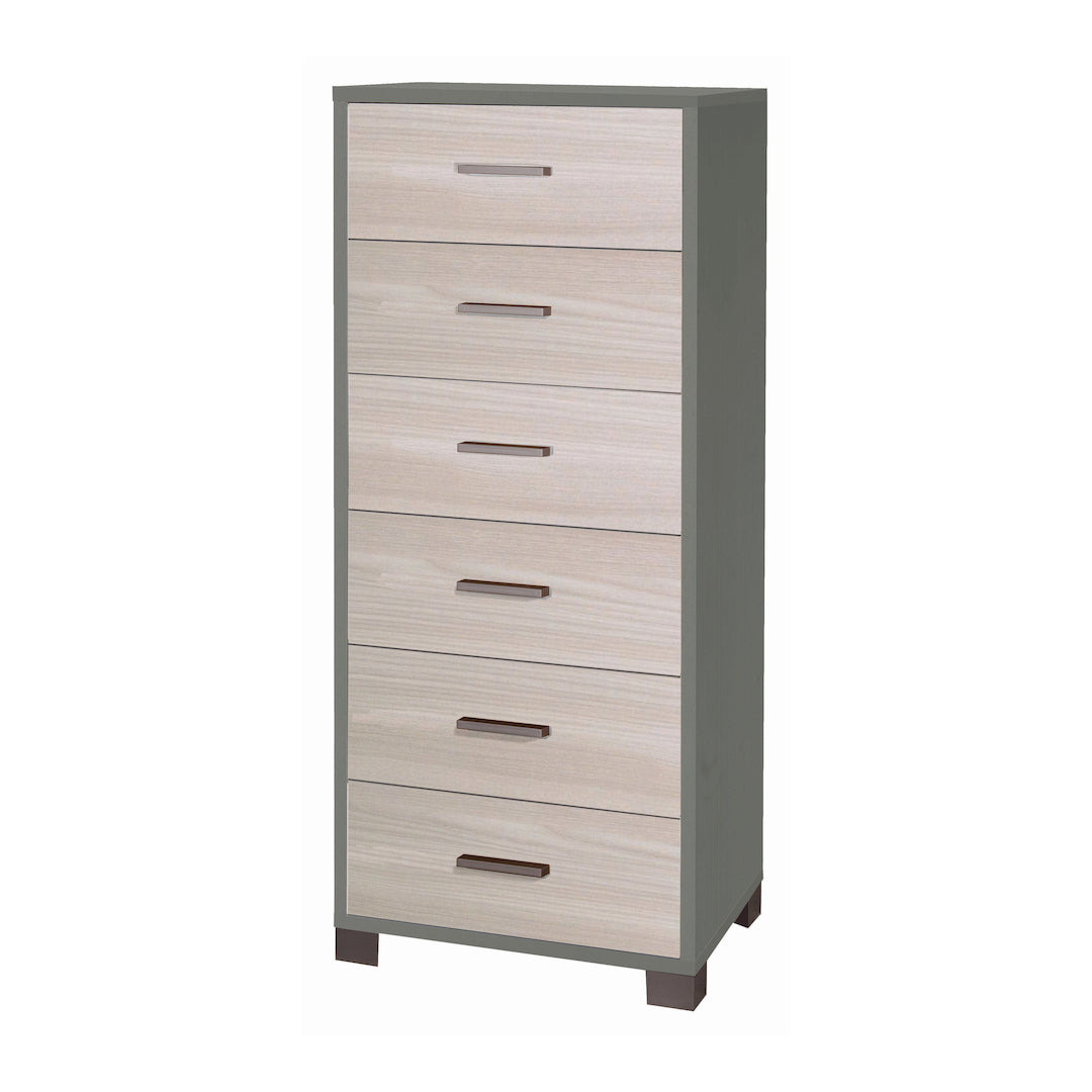 COMMODE CARRÉE 6 TIROIRS 771-C