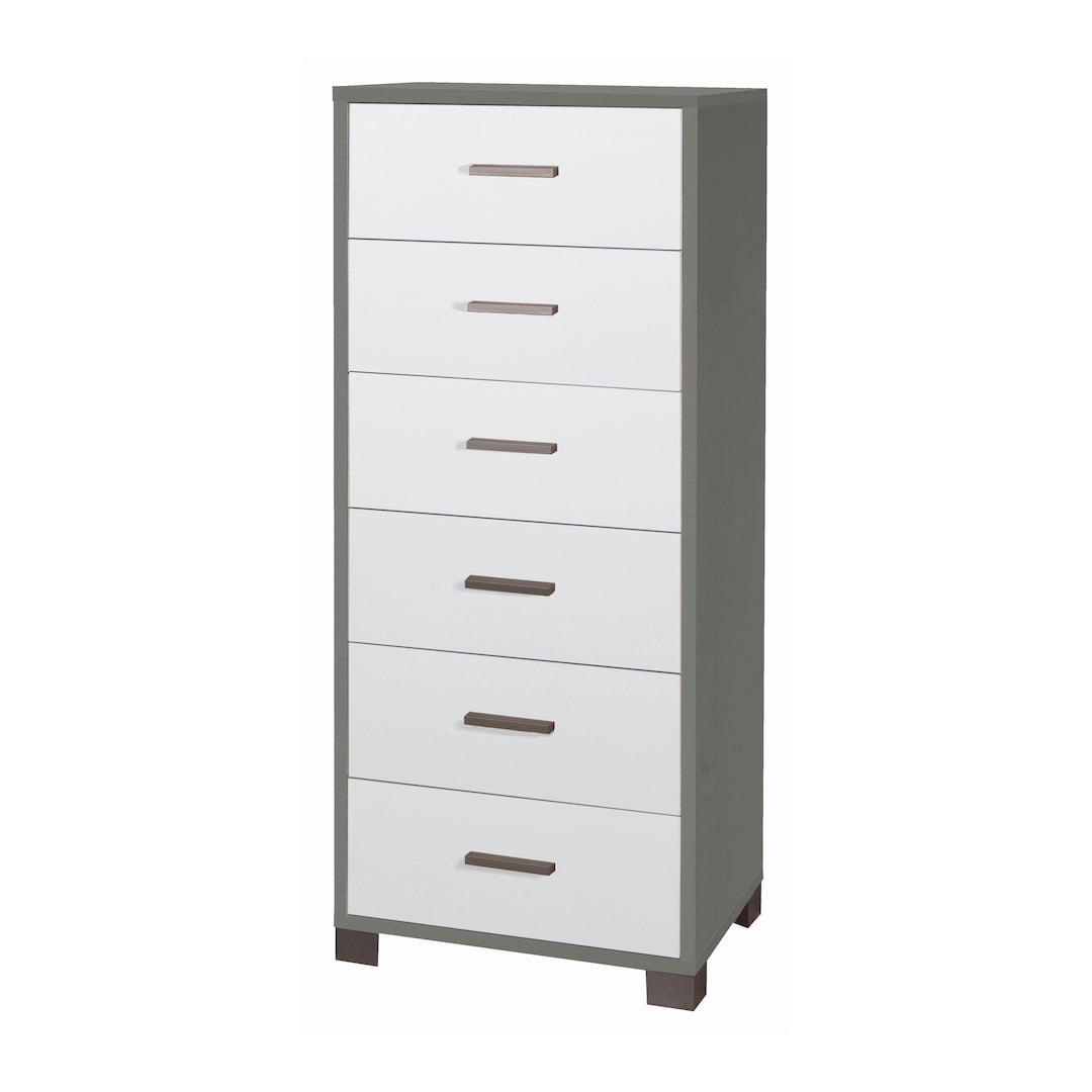 COMMODE CARRÉE 6 TIROIRS 771-C