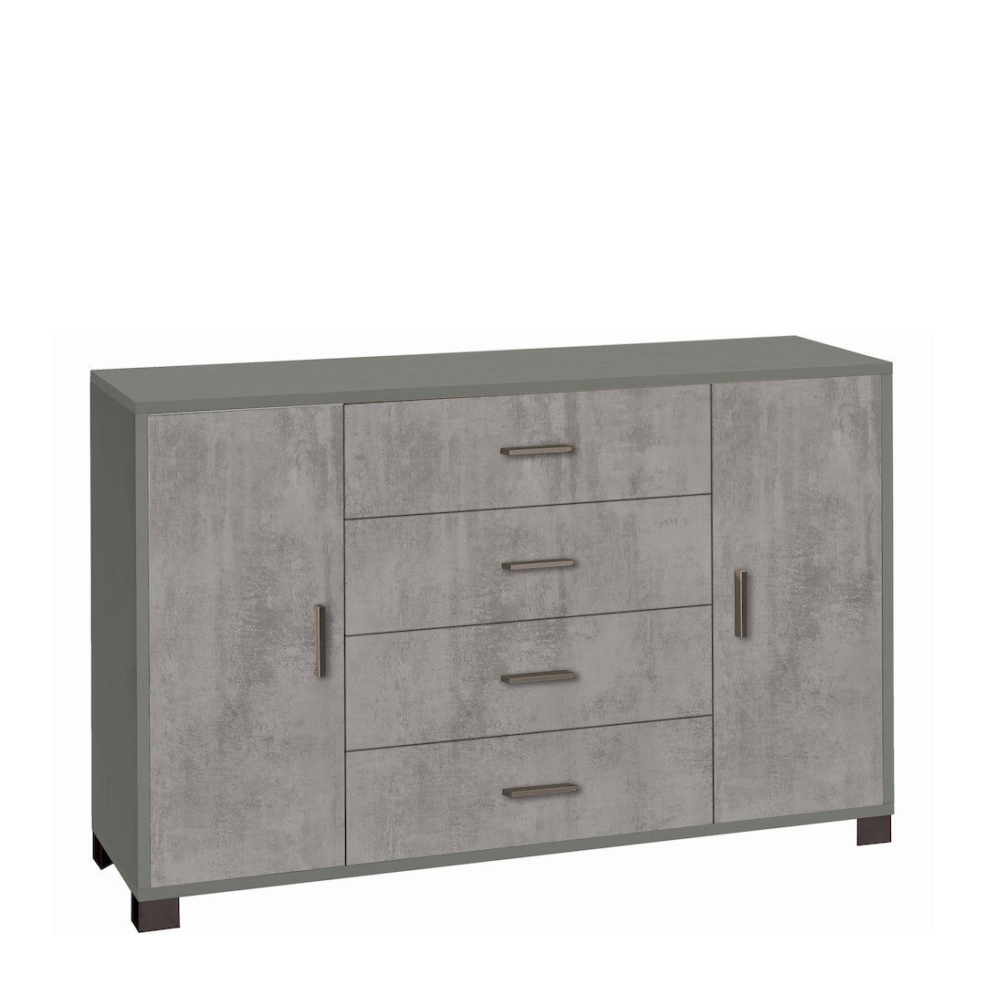 CABINET 2 DOORS 4 DRAWERS 775-C