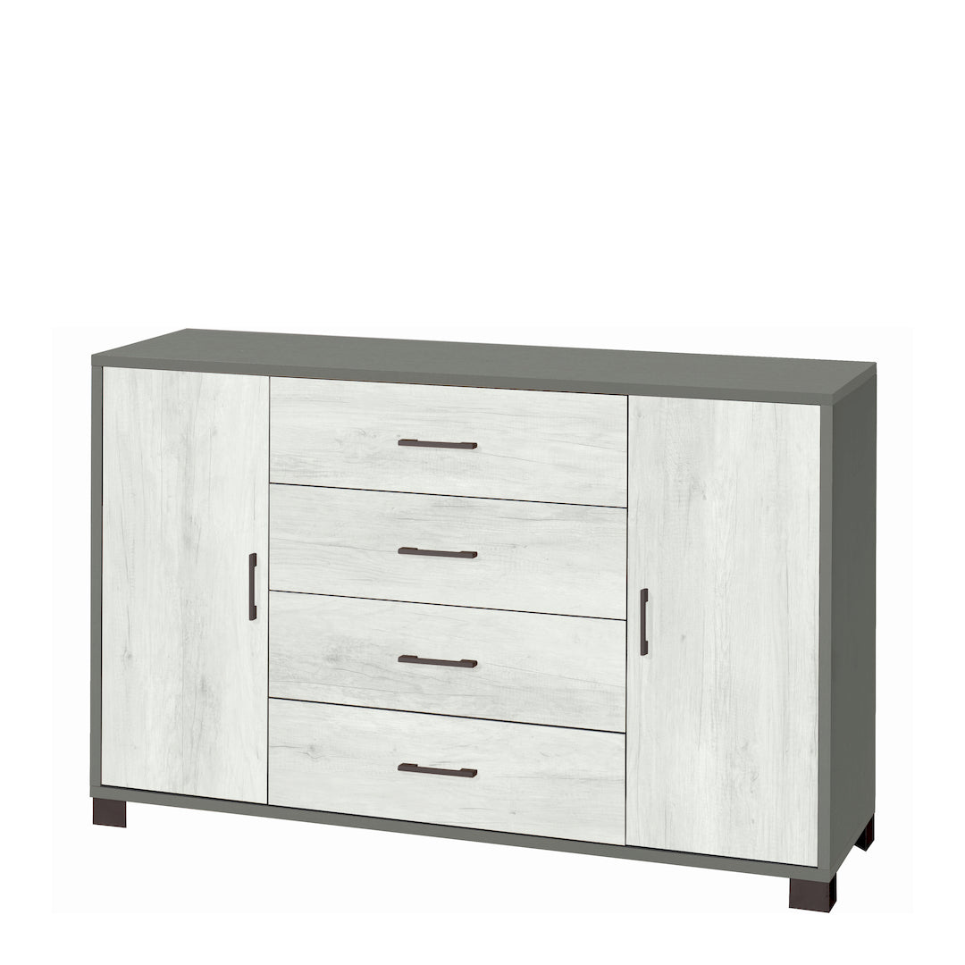 CABINET 2 DOORS 4 DRAWERS 775-C