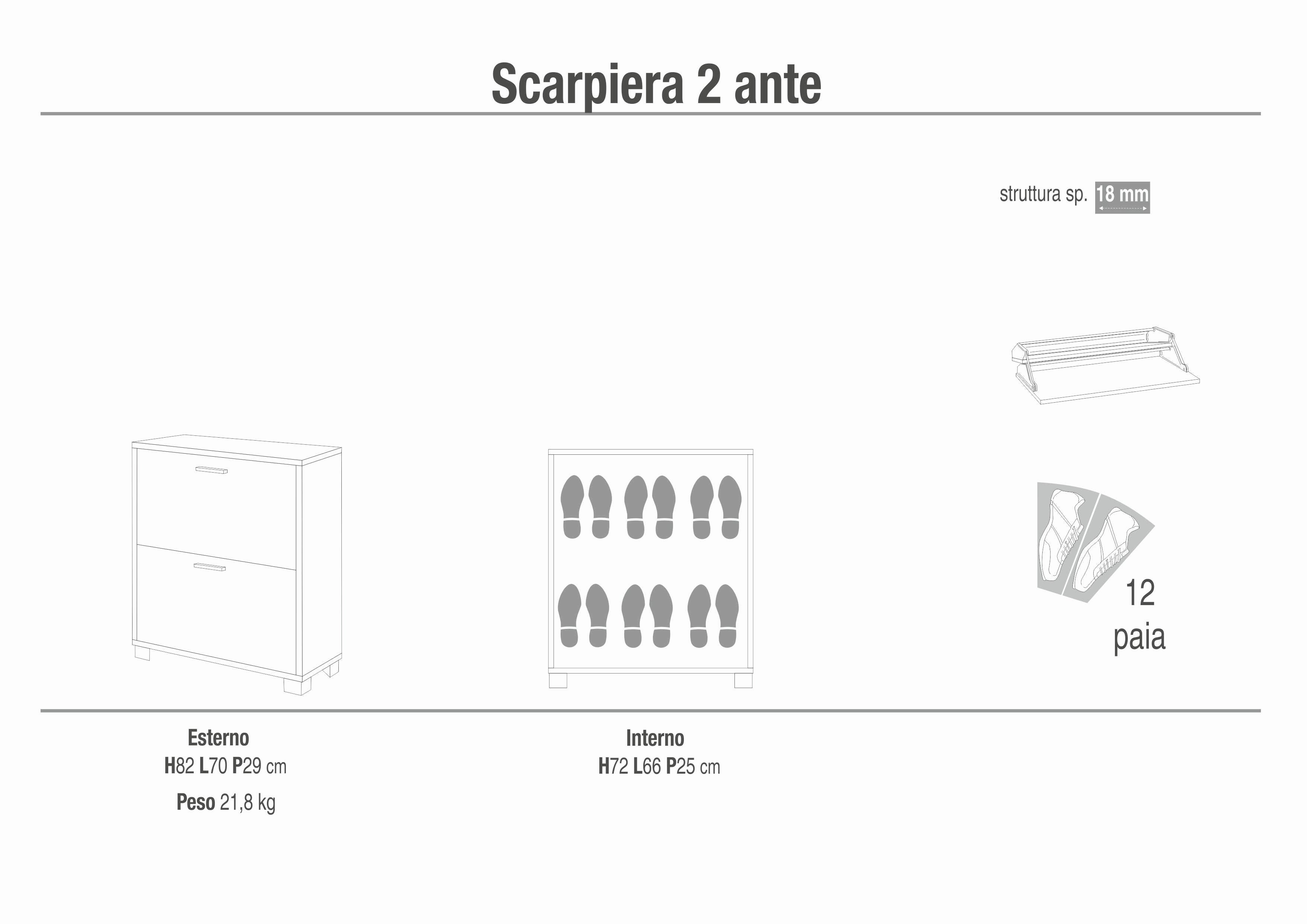 2 DOOR SHOE RACK P.29 782-C