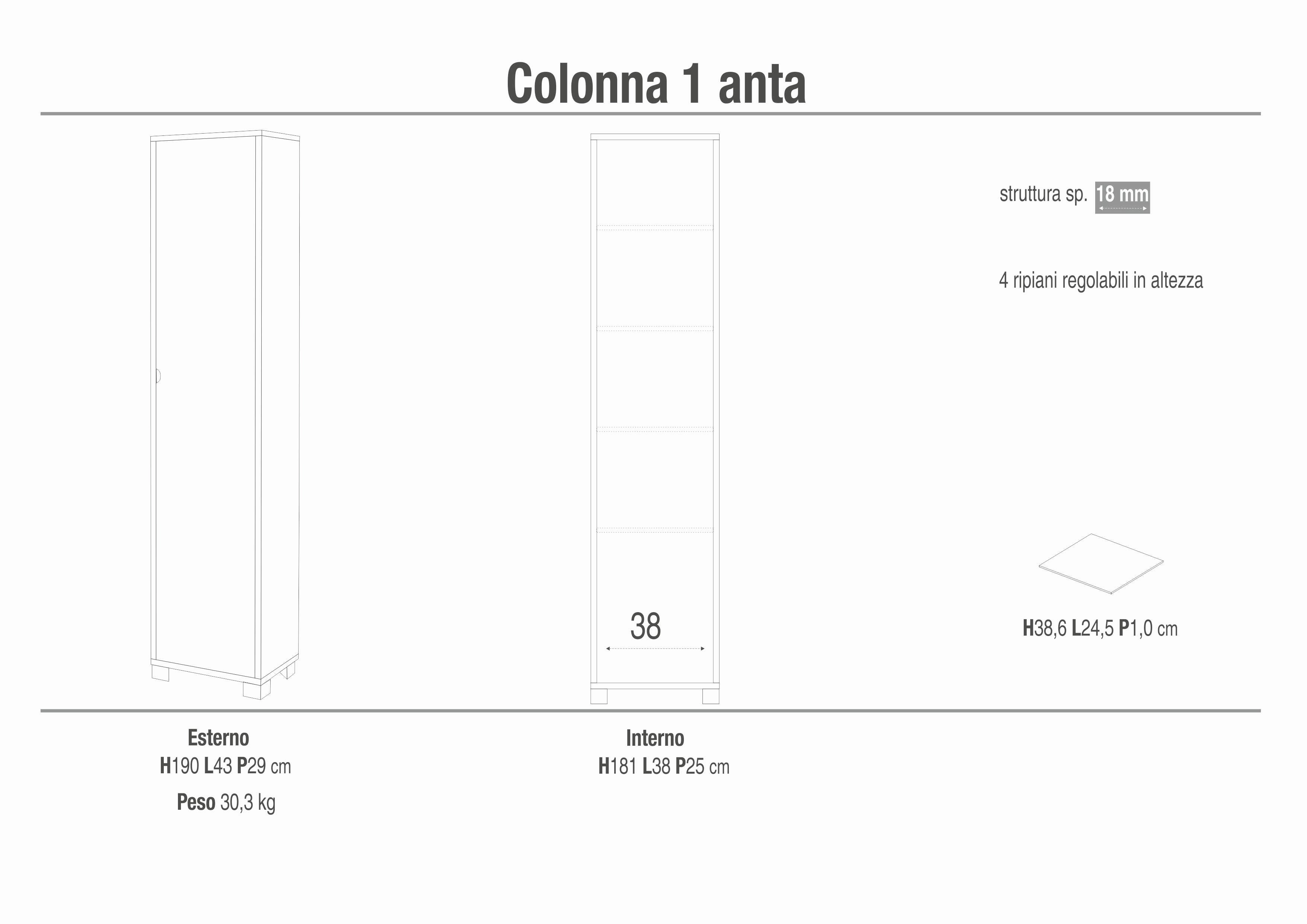 COLONNA 1 ANTA 744K