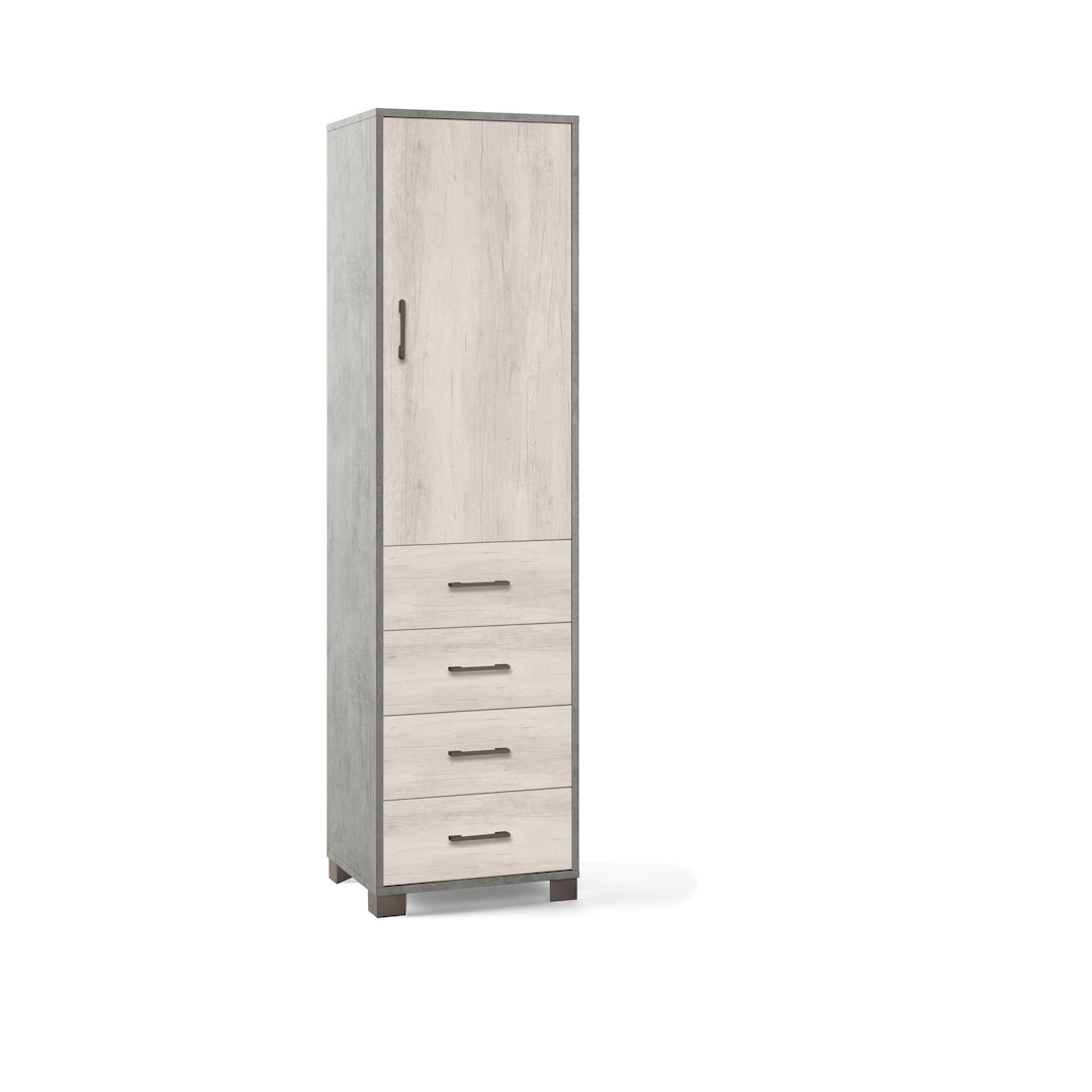 COLUMN 1 DOOR 4 DRAWERS 735-C