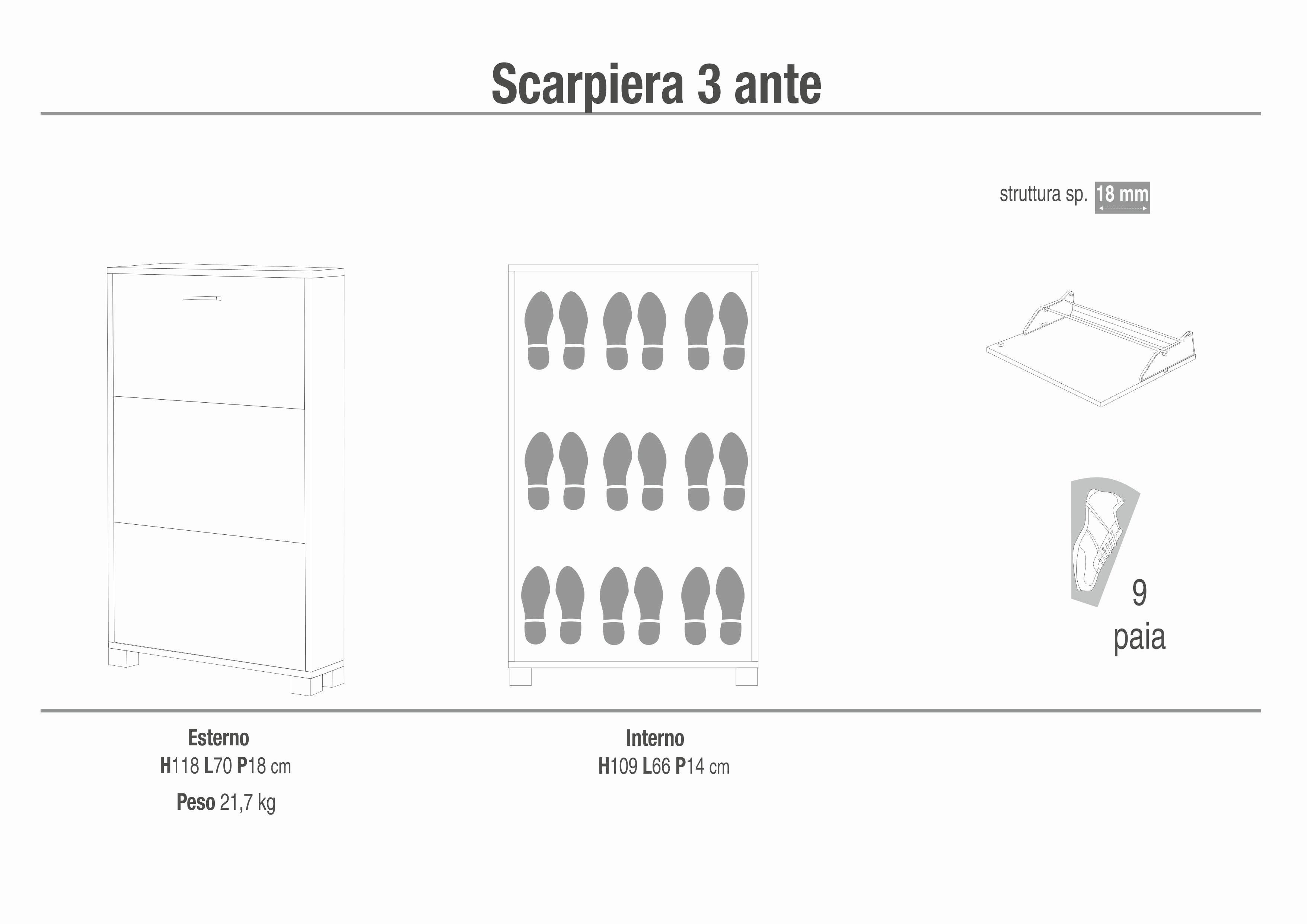 SCARPIERA 3 ANTE P.18 753-C