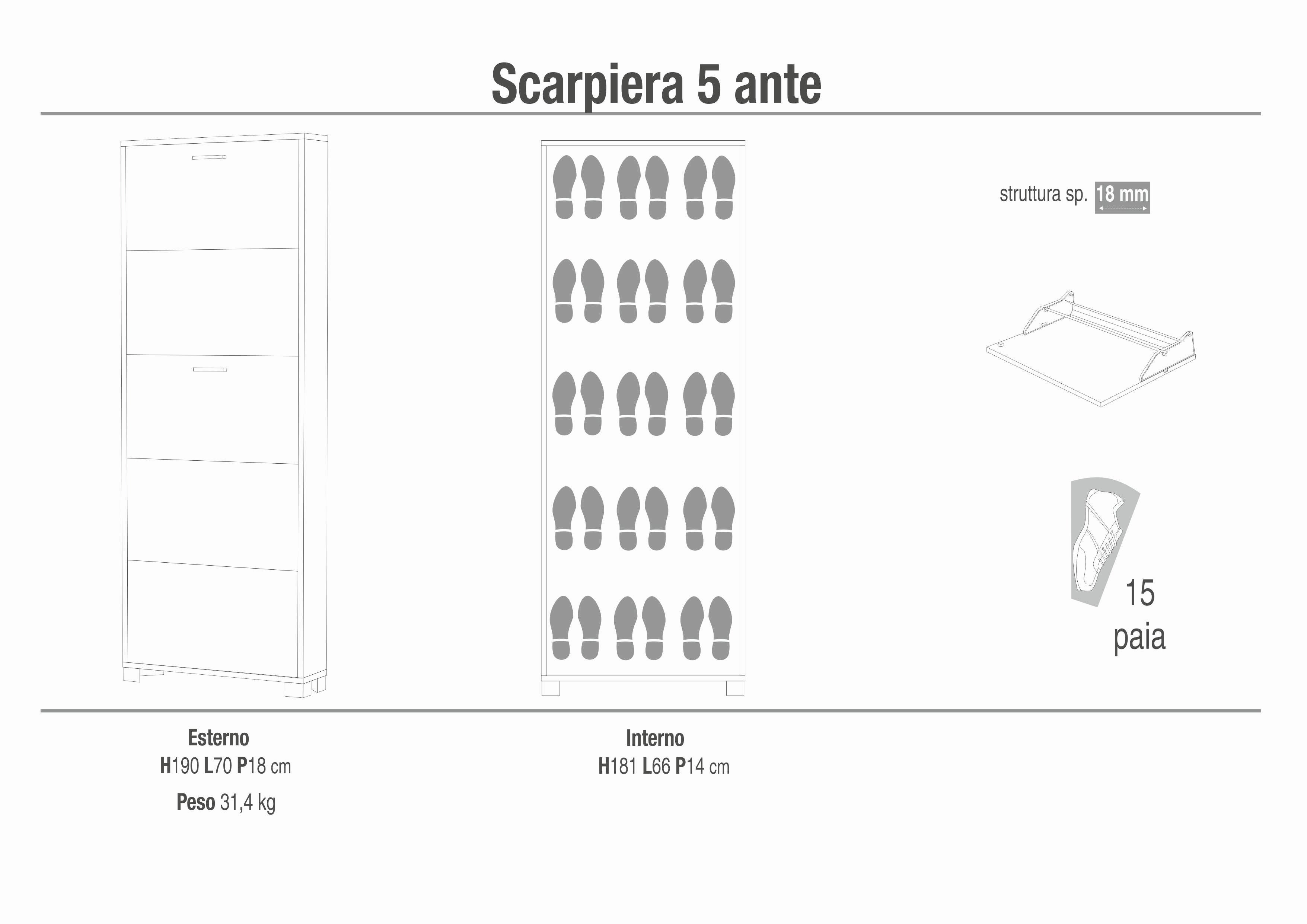 SCARPIERA 5 ANTE P.18 755-C