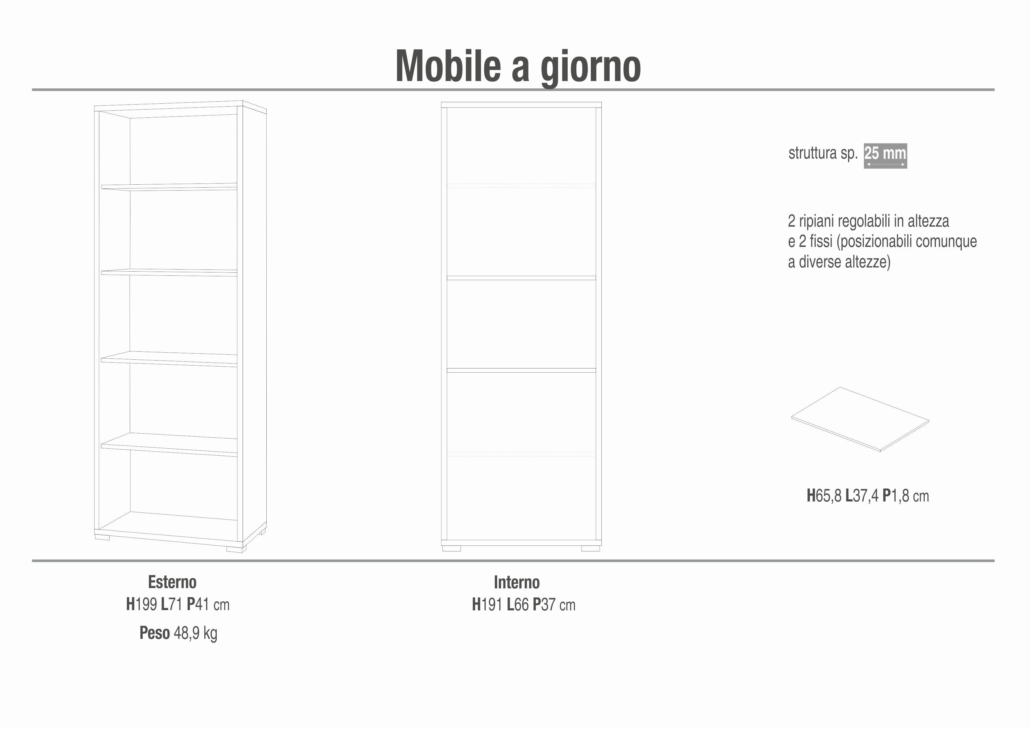 MOBILE A GIORNO H199 L71 KIT DB371K